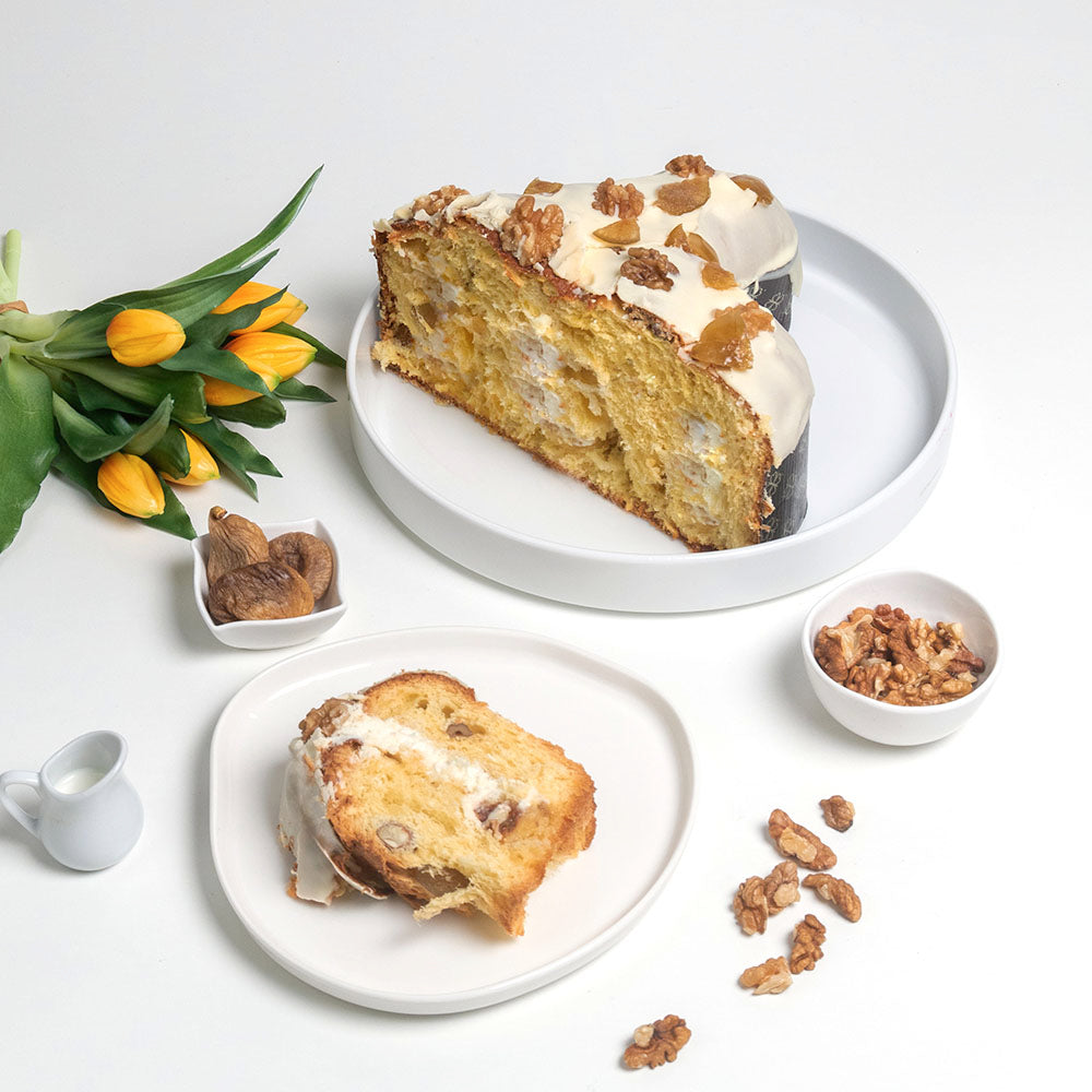 Colomba Artigianale Fichi e Noci con Latte e Burro di Bufala