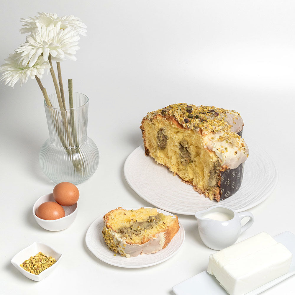 Colomba Artigianale al Pistacchio con Latte e Burro di Bufala