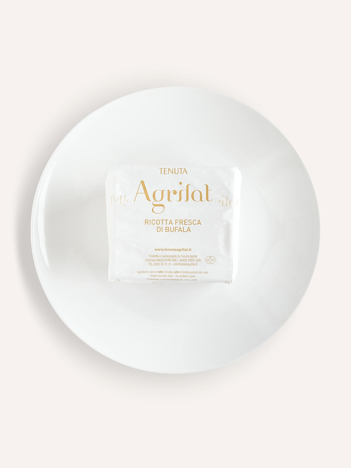 Ricotta Fresca di Latte di Bufala 400 g – Tenuta Agrilat