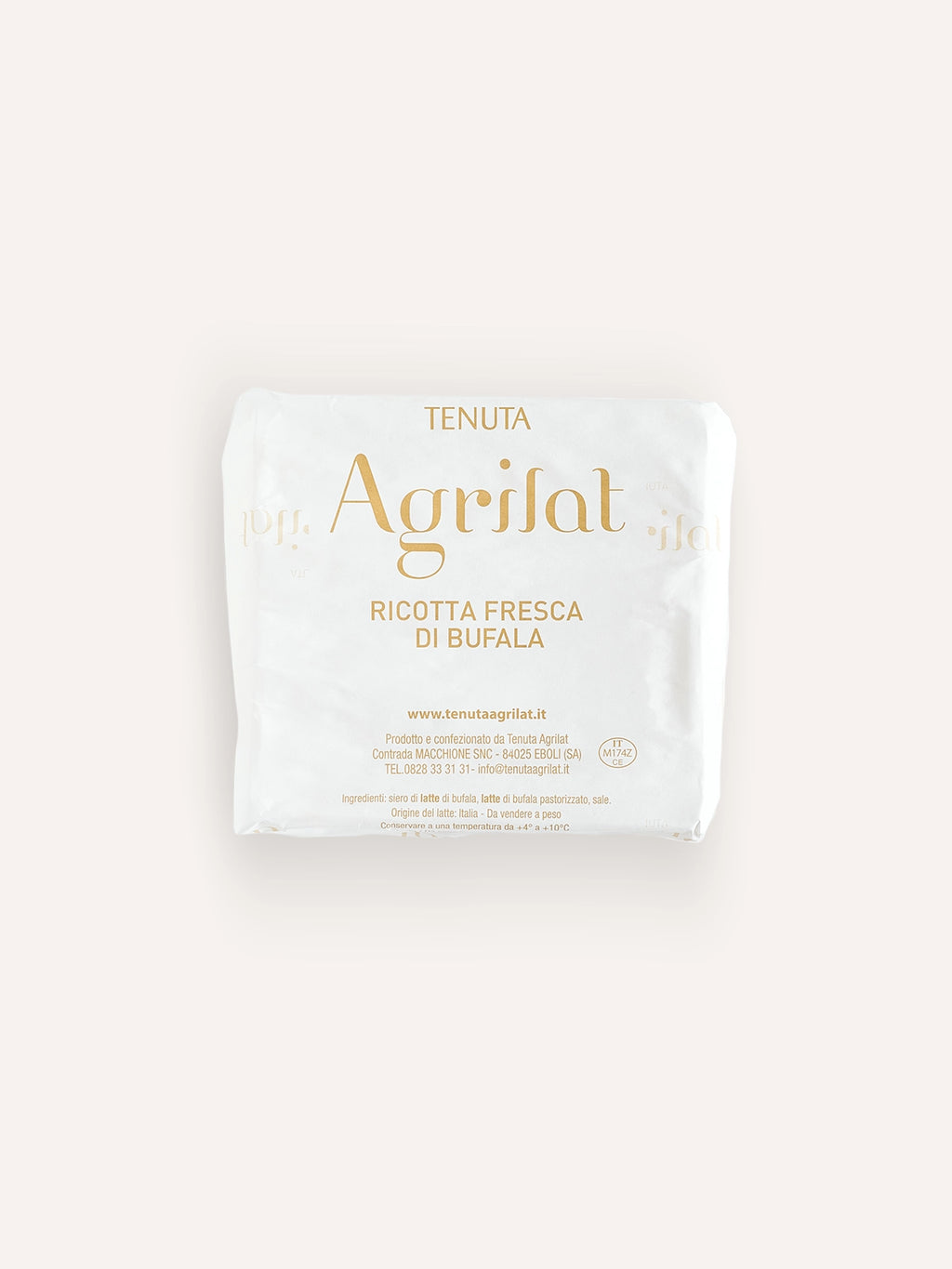 Ricotta Fresca di Latte di Bufala 400 g – Tenuta Agrilat