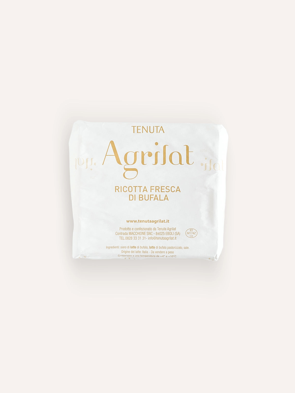 Ricotta Fresca di Latte di Bufala 400 g – Tenuta Agrilat