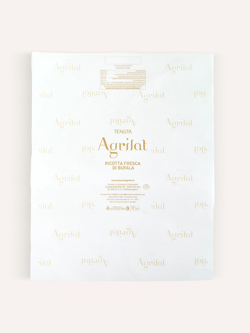 Ricotta Fresca di Latte di Bufala 400 g – Tenuta Agrilat