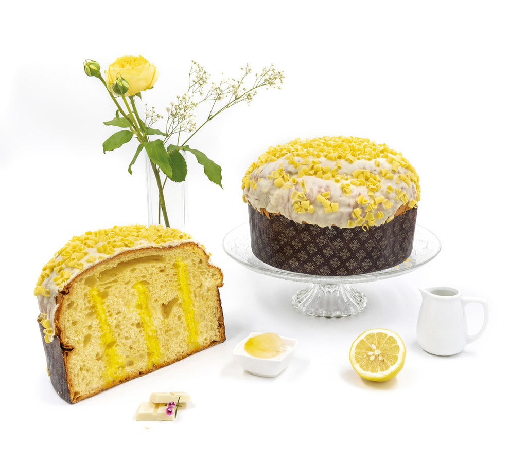 Panettone artigianale al Limone con latte e burro di bufala campana da 1 Kg
