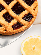 Crostata integrale al limone con burro e latte di bufala Tenuta Agrilat – la fetta